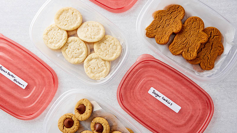 Clear Plastic Cookies Storage Box Biscuits Baking Cake Dessert